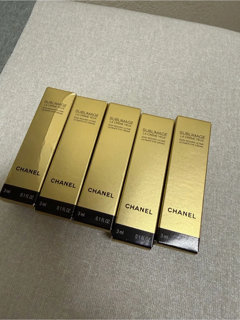 5x CHANEL Sublimage La Crème Yeux Eye Cream 3ml Each – 15ml Total – NEW